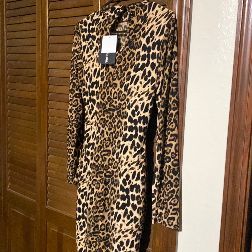 Brand new fashion move leopard dress in medium